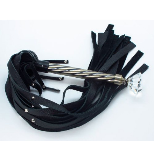 Эксклюзивная плеть с металлической ручкой