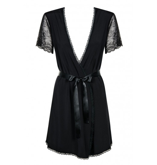 Полупрозрачный пеньюар с кружевными рукавчиками Полупрозрачный пеньюар с кружевными рукавчиками