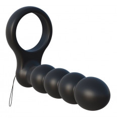 Эрекционное кольцо с анальным вибратором и пультом ДУ