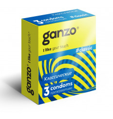 Классические презервативы с обильной смазкой Ganzo Classic - 3 шт. Классические презервативы с обильной смазкой Ganzo Classic - 3 шт.