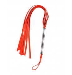 Красная плеть с металлической ручкой Красная плеть с металлической ручкой