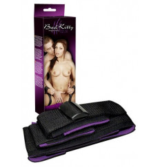 Черные манжеты на липучках для фиксации рук к бёдрам