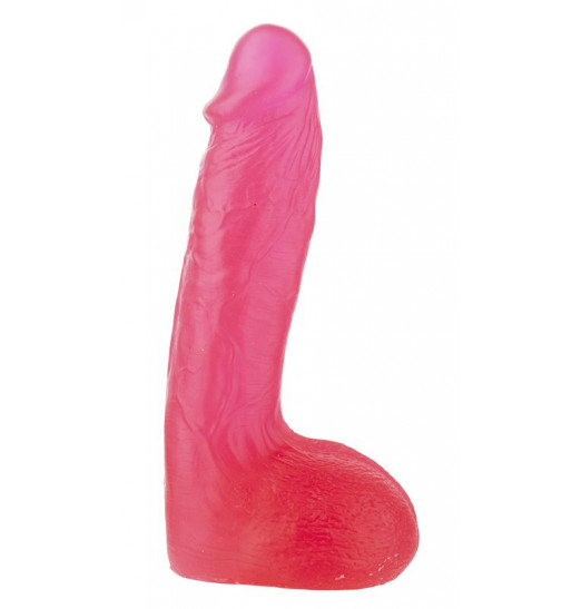 Розовый фаллоимитатор XSKIN 7 PVC DONG - 18 см.
