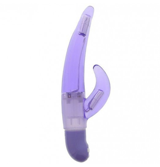 Фиолетовый вибратор для G-стимуляции GOOD VIBES G-VIBE - 16 см.