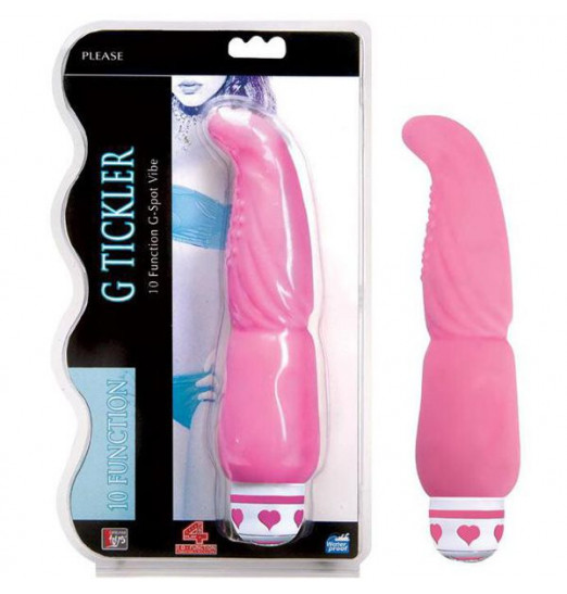 Розовый G-вибростимулятор G Tickler - 21,6 см.