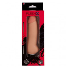 Реалистичный вибромассажёр REALSTUFF 7INCH VIBRATOR FLESH - 16,5 см.