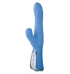 Голубой вибромассажёр VIBE THERAPY EXALTATION - 23 см.
