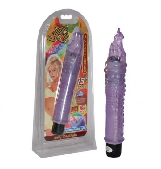 Фиолетовый гелевый вибратор в форме крокодильчика - 19 см. Фиолетовый гелевый вибратор в форме крокодильчика - 19 см.