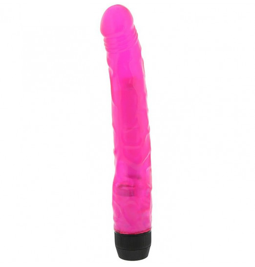 Розовый мультискоростной вибратор PINK POPSICLE 8.5 PINK VIBRATOR - 21,6 см.