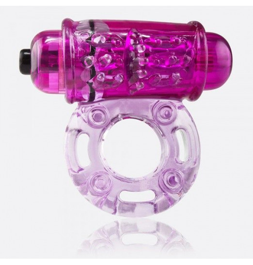 Фиолетовое эрекционное виброкольцо OWOW PURPLE