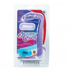 Фиолетовый вибростимулятор G-точки с силиконовой насадкой