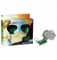 Прозрачный вибростимулятор на эластичных ремешках с дистанционным управлением Love in the nest