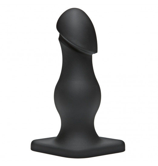 Чёрная анальная пробка TitanMen The Rumpy - 16,5 см.