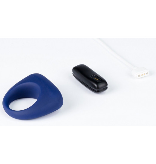 Синее эрекционное smart-кольцо MAGIC MOTION DANTE