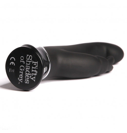 Вибратор с клиторальным стимулятором Greedy Girl - 24,1 см.