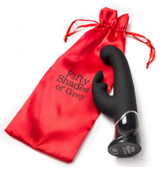 Вибратор с клиторальным стимулятором Greedy Girl - 24,1 см.