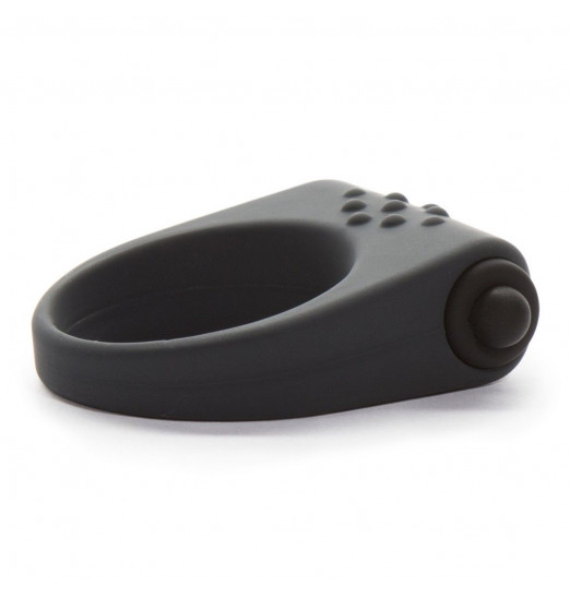 Серое эрекционное виброкольцо Secret Weapon