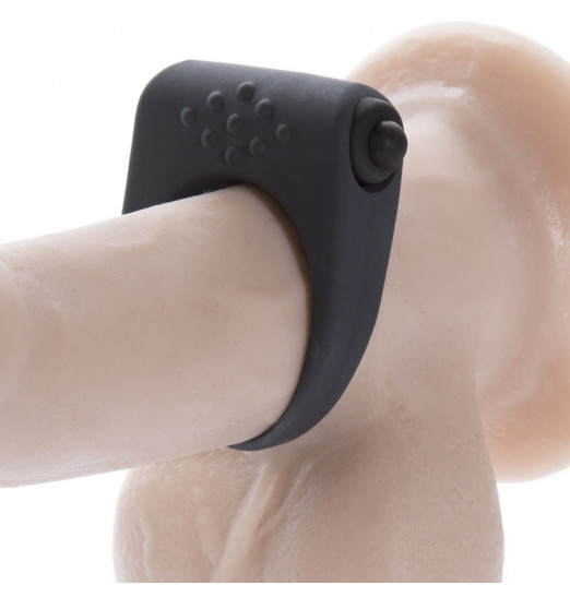 Серое эрекционное виброкольцо Secret Weapon