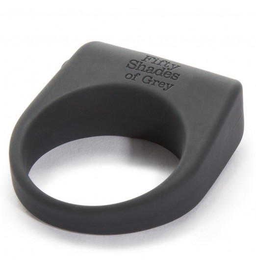 Серое эрекционное виброкольцо Secret Weapon