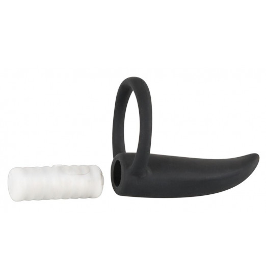 Чёрный вибратор на пальчик или пенис BLACK VELVETS Чёрный вибратор на пальчик или пенис BLACK VELVETS