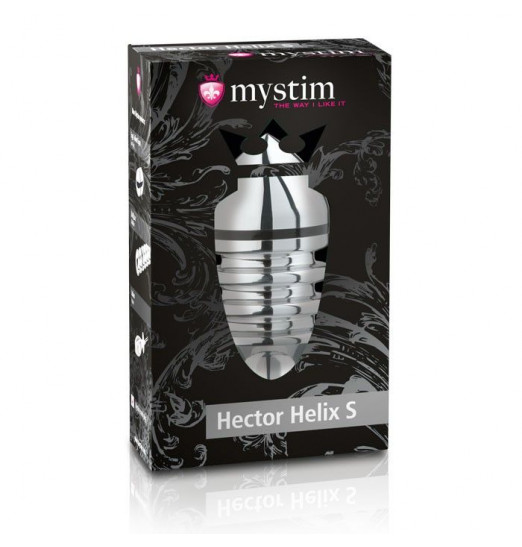 Металлическая анальная пробка Hector Helix Buttplug S - 10 см.
