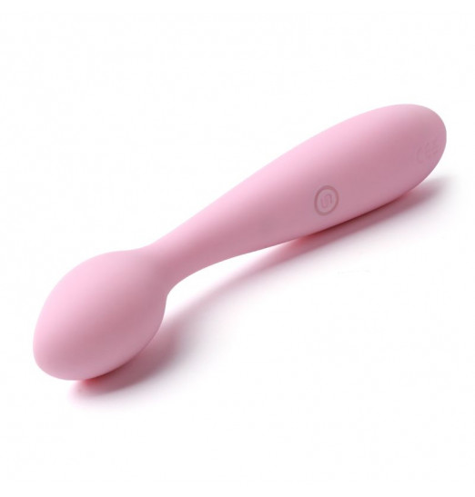 Нежно-розовый клиторальный вибратор Keri Pale Pink - 17 см.