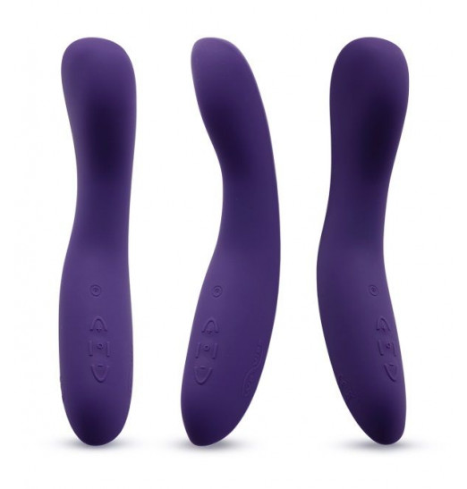 Фиолетовый вибромассажёр We Vibe Rave Purple - 19,3 см.