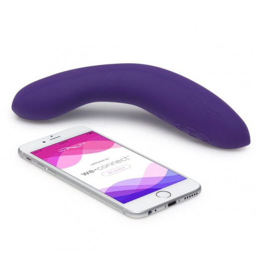 Фиолетовый вибромассажёр We Vibe Rave Purple - 19,3 см.