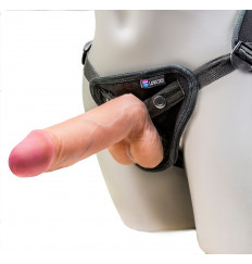 Страпон-унисекс с двумя насадками UNI strap 7  Harness - 19 и 12 см.