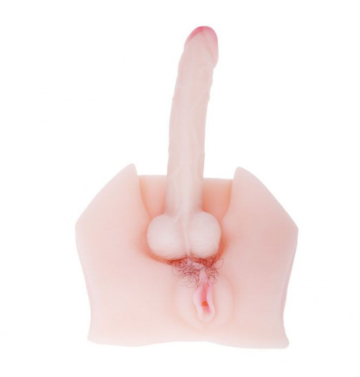 Мастурбатор-гермафродит с вагиной и фаллосом