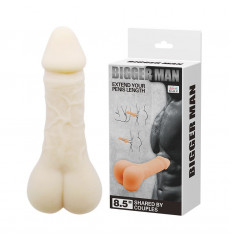 Телесный мастурбатор-насадка Bigger Man
