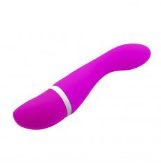 Лиловый вибратор Cvelyn - 18,9 см.