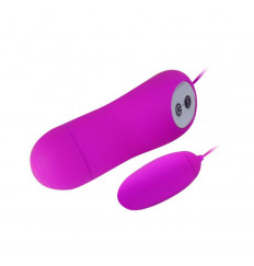 Гладкое силиконовое виброяичко Eunice с выносным пультом