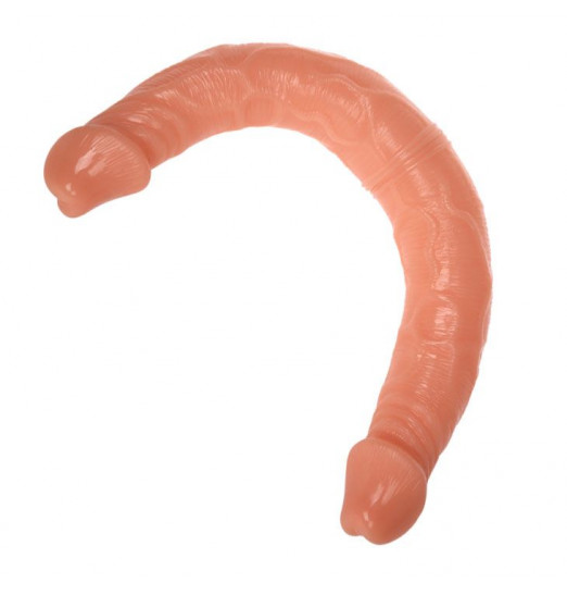 Двухголовый гнущийся фаллоимитатор - 39 см.