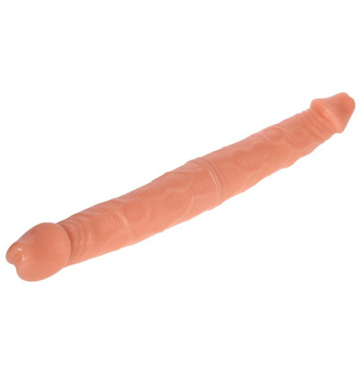 Двухголовый гнущийся фаллоимитатор - 39 см.