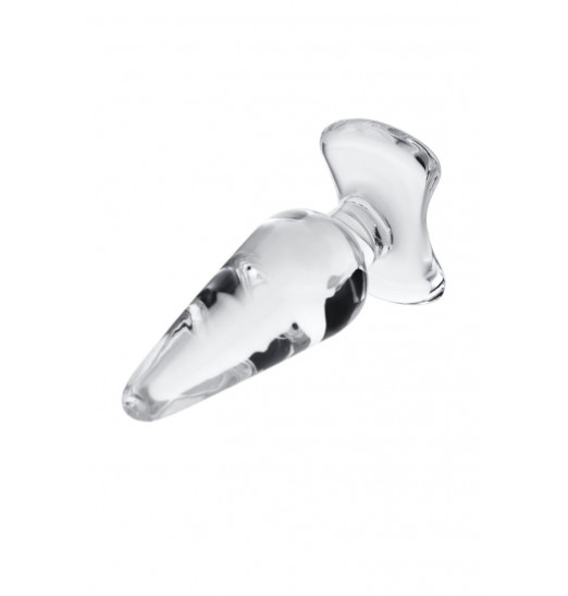 Прозрачная стеклянная анальная пробка - 11,5 см. Прозрачная стеклянная анальная пробка - 11,5 см.