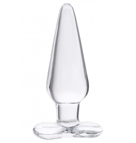 Прозрачная стеклянная анальная пробка - 11,5 см. Прозрачная стеклянная анальная пробка - 11,5 см.