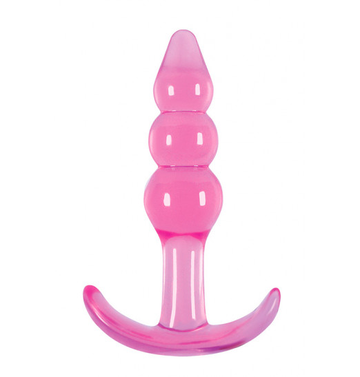 Розовая анальная пробка Jelly Rancher T-Plug Ripple - 10,9 см. Розовая анальная пробка Jelly Rancher T-Plug Ripple - 10,9 см.