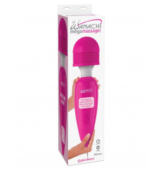 Розовый вибромассажер Mega Wanachi - 43 см.