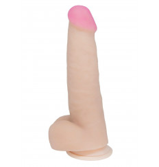 Телесный фаллоимитатор  на присоске  REAL Next №86 - 20,5 см.