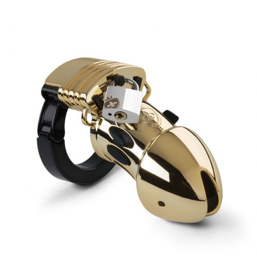 Золотистый пояс верности Pubic Enemy No1 Gold Edition для электростимуляции Золотистый пояс верности Pubic Enemy No1 Gold Edition для электростимуляции