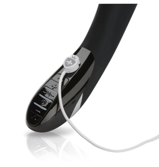 Черный вибратор с миостимуляцией Mystim Electric Eric Black Edition - 27 см.