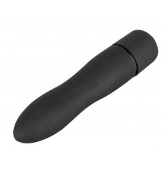 Чёрная вибропуля Mini Vibe - 8,2 см.