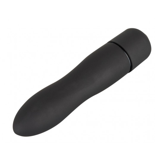 Чёрная вибропуля Mini Vibe - 8,2 см.