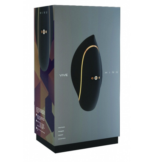 Чёрный клиторальный вибратор Minu