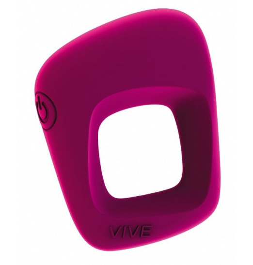 Розовое эрекционное вибрирующее кольцо Senca