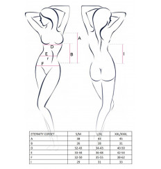 Двухцветный корсаж Eternity в комплекте с трусиками