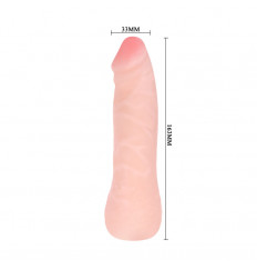 Реалистичный фаллоимитатор с рельефом - 16,3 см.