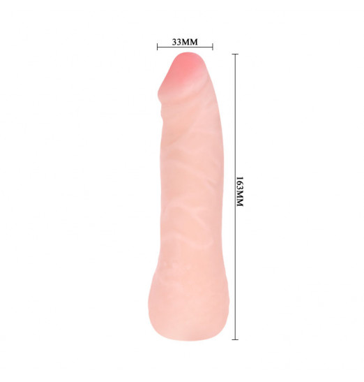 Реалистичный фаллоимитатор с рельефом - 16,3 см. Реалистичный фаллоимитатор с рельефом - 16,3 см.