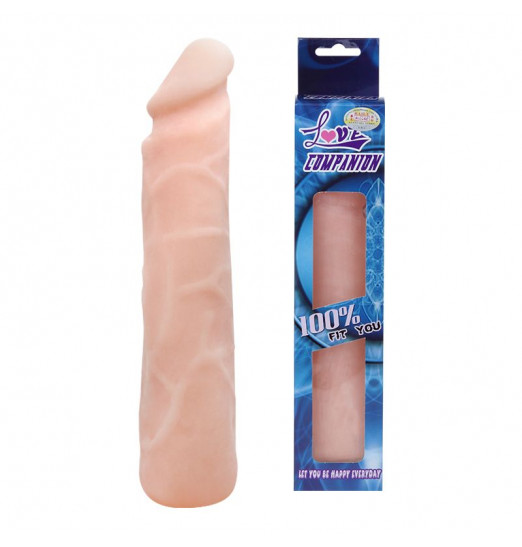 Реалистичный на ощупь фаллоимитатор без мошонки - 23 см.